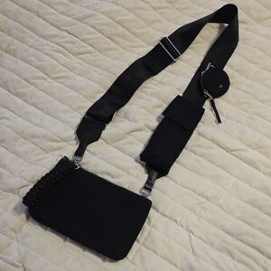 Athleta Black Crossbody Bag with Adjustable Strap